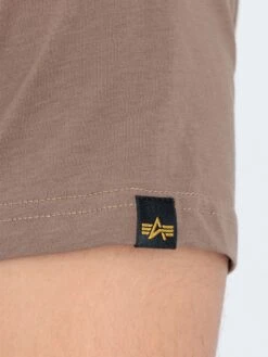 Alpha Industries LOGO T-SHIRT -Deals Simple Men Wear Store 100501 TAUPE 4