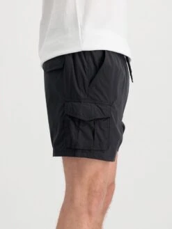 Alpha Industries Nylon Cargo Jogger Short -Deals Simple Men Wear Store 106252 Black 3