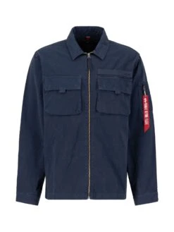 Alpha Industries Twill Overshirt -Deals Simple Men Wear Store 146112 ULTRANAVY 1