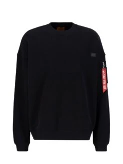 Alpha Industries Essentials RL Sweater -Deals Simple Men Wear Store 146303 BLACK 4