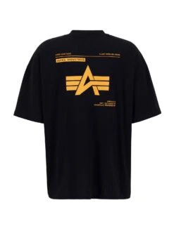 Alpha Industries Logo BP T-shirt -Deals Simple Men Wear Store 146507 BLACK 2