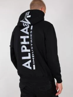 Alpha Industries Back Print Hoody Reflective Print -Deals Simple Men Wear Store 178318RP 1