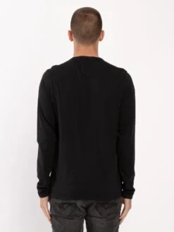 LS TROUS LONG SLEEVE T-SHIRT -Deals Simple Men Wear Store M2602779 BLACK 3 31c96464 18b4 4330 9f09 43a8e2fa0ea9