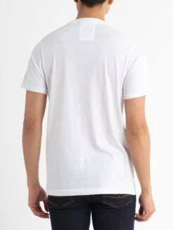 STAMP ON IT T-SHIRT -Deals Simple Men Wear Store M460115 WHITE NAVY 3