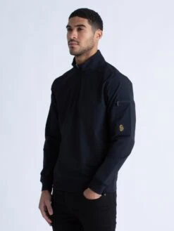 GRAVURE 1/4 ZIP SWEAT 10 GRAVURE 1/4 ZIP SWEAT -Deals Simple Men Wear Store M520330 BLACK 2 4b3f3134 1b7b 4345 94be 55bff331f50d