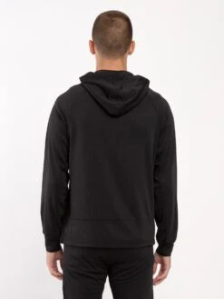 KEY ZIP THROUGH PERFORMANCE HOODY -Deals Simple Men Wear Store M520370 BLACK 3
