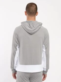 KEY ZIP THROUGH HOODY -Deals Simple Men Wear Store M520370 MID LT GREY 3
