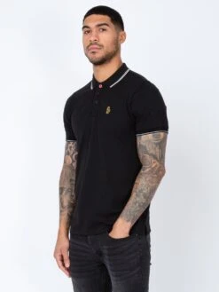 TEXAS TIP POLO 9 TEXAS TIP POLO -Deals Simple Men Wear Store M521419 TEXAS TIP BLACK 2