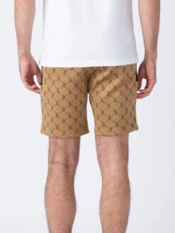 BOY SEMTEX SHORTS -Deals Simple Men Wear Store M560374 CARAMEL DARKNAVY 3