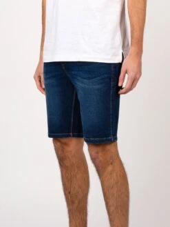SHORT EDWARD BLUE WASH DENIM SHORTS