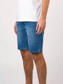 SHORT EDWARD MID BLUE WASH DENIM SHORTS