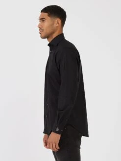MENAI SHIRT -Deals Simple Men Wear Store M590905 BLACK 2