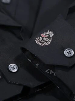 36 SHOTS REGULAR FIT SHIRT -Deals Simple Men Wear Store M590907 BLACK 4