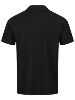 WAFFLE ON ZIP POLO -Deals Simple Men Wear Store M591457 BLACK 2 d2b1c32a 1f09 4b1e b176 59cc89e7d80a