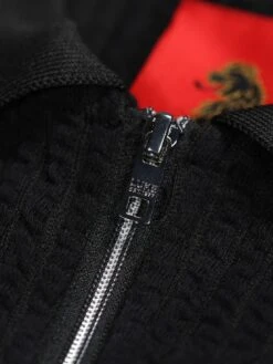 WAFFLE ON ZIP POLO -Deals Simple Men Wear Store M591457 BLACK 3 f7811347 ca8e 4d1c 918d a0233abfd1ab