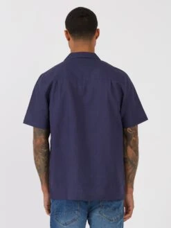 HAVANAH 55 TAILORED FIT CUBAN SHIRT -Deals Simple Men Wear Store M600802 NAVY 77 STRIPE 3