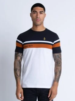 PARAGUAY T-SHIRT -Deals Simple Men Wear Store M620115 BLACK WHITE TOBACCO 1