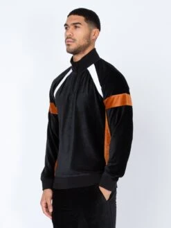 TAKSIM ZIP NECK SWEAT -Deals Simple Men Wear Store M620319 BLACK 2
