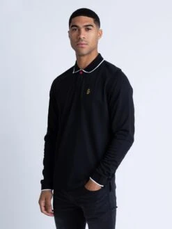 LONG MEADTASTIC POLO -Deals Simple Men Wear Store M621452 BLACK 2