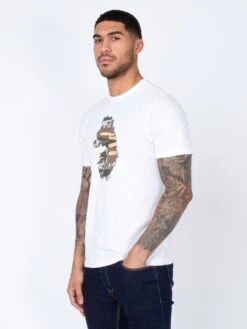WOODLAND LION T-SHIRT -Deals Simple Men Wear Store M650115 WOODLAND LION WHITE 2