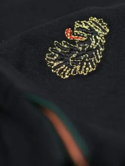 ECO SNAKE T-SHIRT -Deals Simple Men Wear Store M650118 BLACK 3