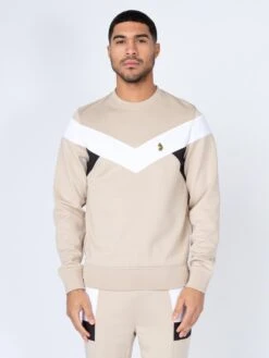 HADES SWEATSHIRT -Deals Simple Men Wear Store M650315 HADES STONE WHITE BLACK 1