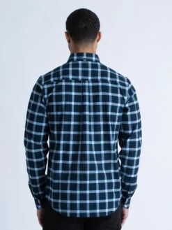 OXFORD TAILORED FIT SHIRT -Deals Simple Men Wear Store M650950 DARK NAVY ECRU SKY BLUE 3