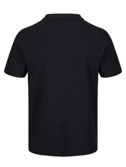 MASAYA BUTTONLESS TEXTURED POLO -Deals Simple Men Wear Store M651404 BLACK 2