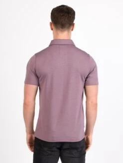 HARDY ZIP POLO -Deals Simple Men Wear Store M681403 DARKLILAC 03