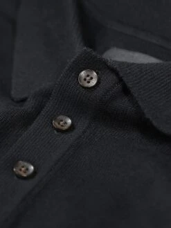 PRAGUE KNITTED POLO -Deals Simple Men Wear Store M690650 BLACK 4