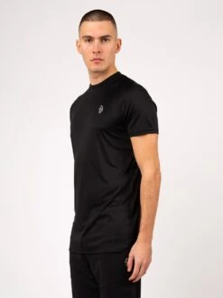 SUPER GYM LONG LINE PERFORMANCE T-SHIRT -Deals Simple Men Wear Store M710155 BLACK 2