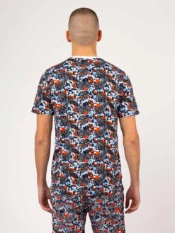 TROPICAL T-SHIRT -Deals Simple Men Wear Store M710157 SKY MIX CAMO 3