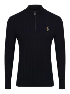 RIB TICKLER FUNNEL KNITTED JUMPER