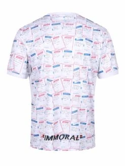 FUN STOPS CONCEPT JERSEY T-SHIRT -Deals Simple Men Wear Store M720159 WHITEMIX 2