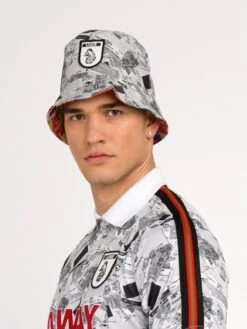 AWAY DAYS REVERSIBLE BUCKET HAT 11 AWAY DAYS REVERSIBLE BUCKET HAT -Deals Simple Men Wear Store M721255 MONOCHROME SIDE 2