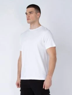 CENTER FOLD T-SHIRT -Deals Simple Men Wear Store M730158 WHITE WHITE 22