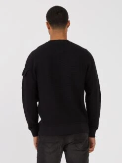 RIBBLE VALLEY SWEATSHIRT -Deals Simple Men Wear Store M730305 BLACK 3