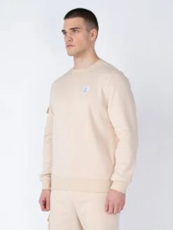 BURMA SWEATSHIRT -Deals Simple Men Wear Store M730350 ECRU 2