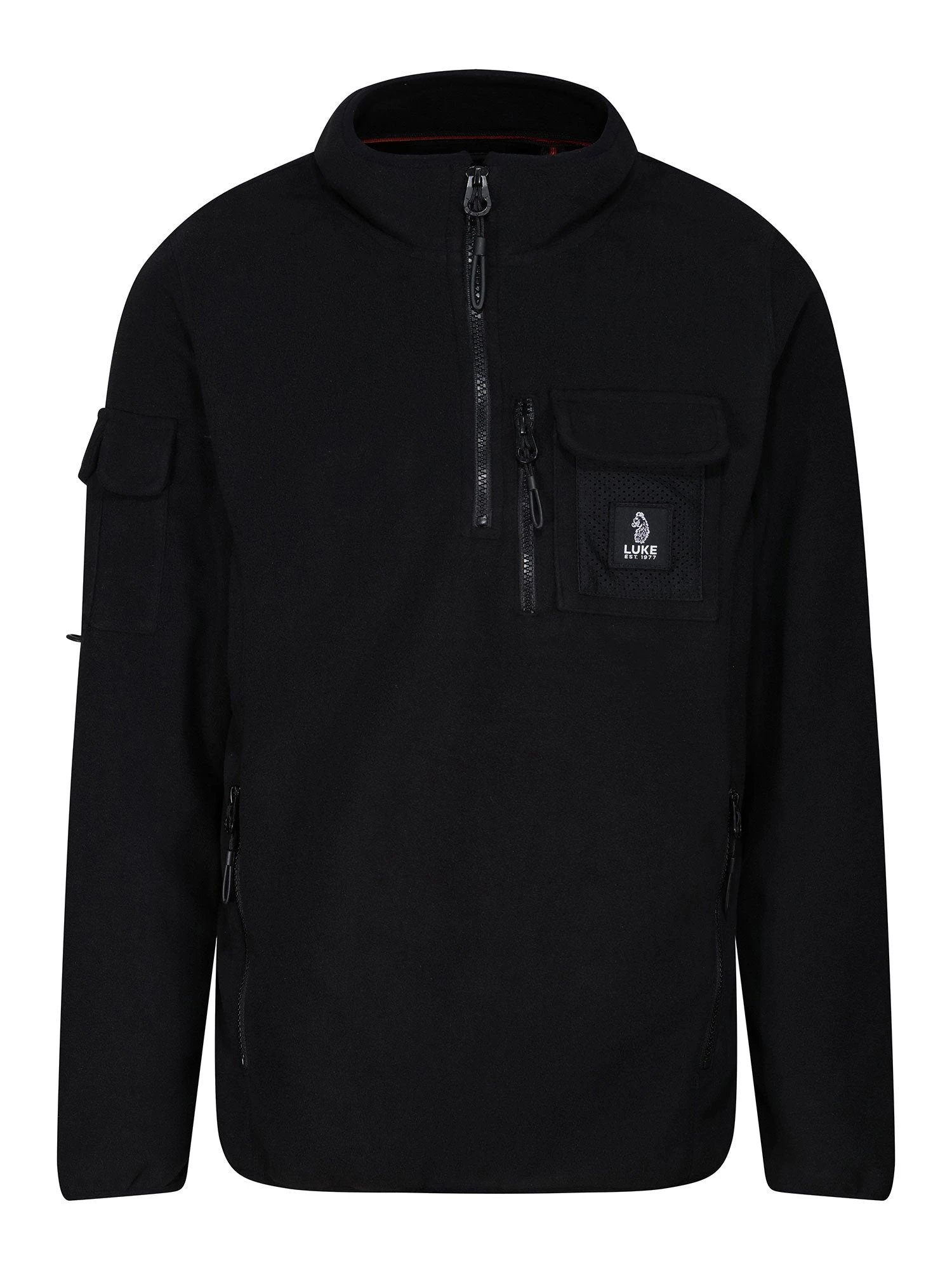 WARLOCK OVERHEAD FUNNEL NECK FLEECE SWEAT 1 WARLOCK OVERHEAD FUNNEL NECK FLEECE SWEAT