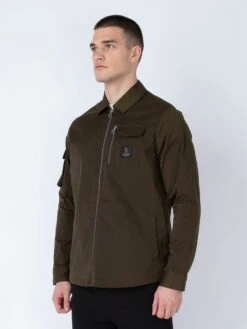VIETNAM ZIP THROUGH JACKET 11 VIETNAM ZIP THROUGH JACKET -Deals Simple Men Wear Store M730750 DARKGREEN 3