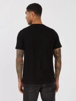 6 OCLOCK SHADOW PRINTED T-SHIRT -Deals Simple Men Wear Store M740151 BLACK 3