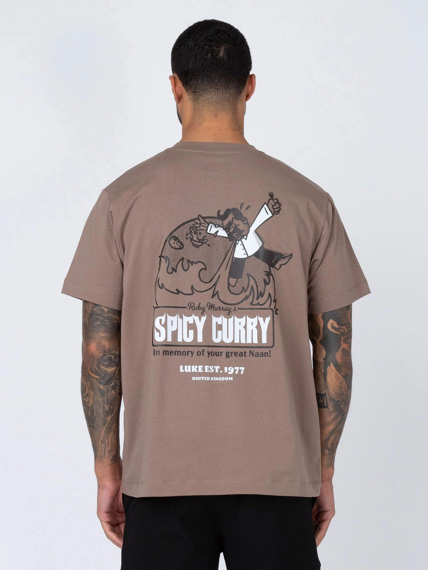 DODGY DINERS SPICY CURRY PRINTED T-SHIRT 2 DODGY DINERS SPICY CURRY PRINTED T-SHIRT - Image 2