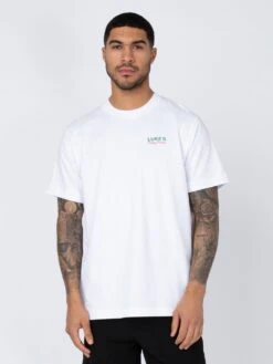 DODGY DINERS HARDCORE PRAWNS PRINTED T-SHIRT 10 DODGY DINERS HARDCORE PRAWNS PRINTED T-SHIRT -Deals Simple Men Wear Store M750165 WHITE 1