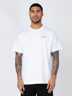 DODGY DINERS JELLIED EELS PRINTED T-SHIRT -Deals Simple Men Wear Store M750166 WHITE 1