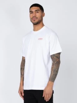 DODGY DINERS JELLIED EELS PRINTED T-SHIRT -Deals Simple Men Wear Store M750166 WHITE 2