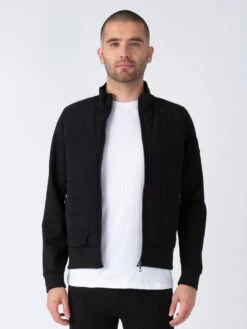 SICILY ZIP THROUGH SWEAT 12 SICILY ZIP THROUGH SWEAT -Deals Simple Men Wear Store M750301 BLACK 2