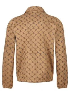 SHAW OVERPRINT ZIP THROUGH SWEAT 11 SHAW OVERPRINT ZIP THROUGH SWEAT -Deals Simple Men Wear Store M750355 CARAMEL 2