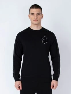 UNI OF LIFE SWEAT -Deals Simple Men Wear Store M750365 BLACK 12