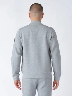 LUGANO VARSITY JACKET -Deals Simple Men Wear Store M750704 LIGHTMARLEGREY 4