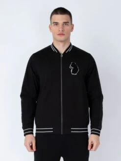 HARVARD VARSITY JACKET 13 HARVARD VARSITY JACKET -Deals Simple Men Wear Store M750752 BLACK 12